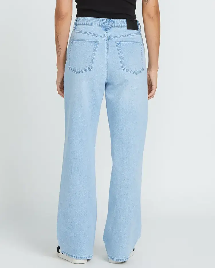 Volcom Stoned Boyfriend High rise Jeans - Blue Bird