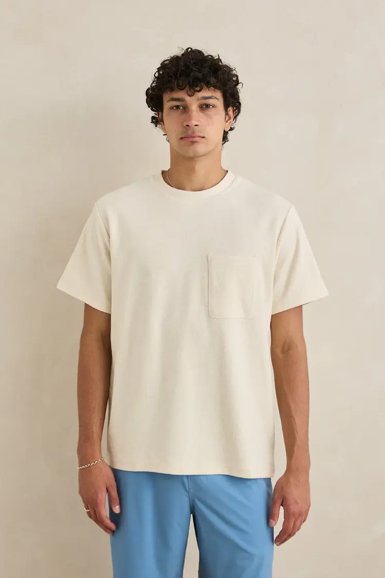 Rhythm Vintage Terry Tee Natural