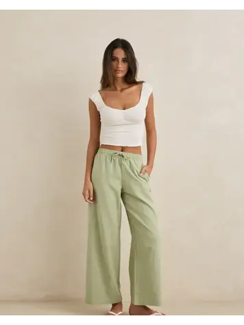 Rhythm Dolly Beach Pant Palm