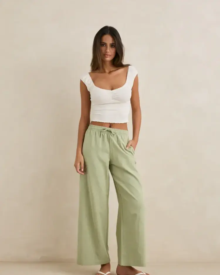 Rhythm Dolly Beach Pant Palm
