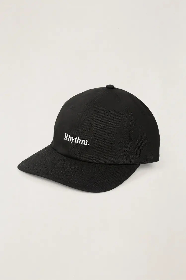 Rhythm Essential Brushed Twill Cap Black