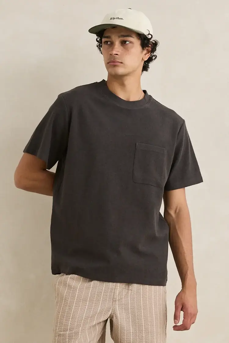 Rhythm Vintage Terry Tee Vintage Black