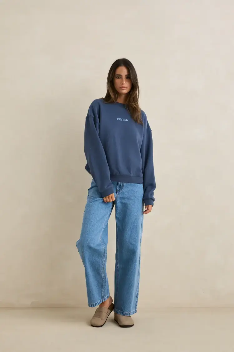 Rhythm Rhythm Crew Neck Fleece Indigo