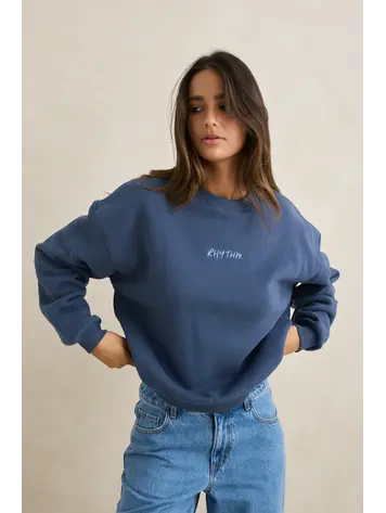 Rhythm Rhythm Crew Neck Fleece Indigo