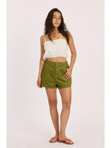 Sisstr Sandy Shores Woven Short Seaweed