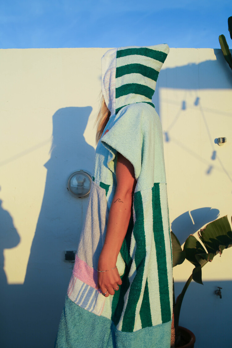 Pray For Waves Friendly Poncho Moonlight