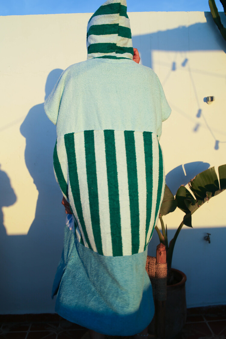 Pray For Waves Friendly Poncho Moonlight