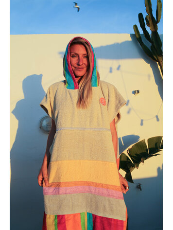 Pray For Waves Friendly Poncho Liquid Sunshine