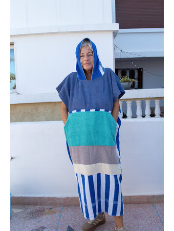 Pray For Waves Friendly Poncho Navy