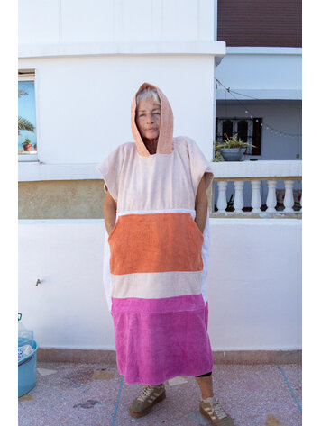 Pray For Waves Friendly Poncho Mango Tango