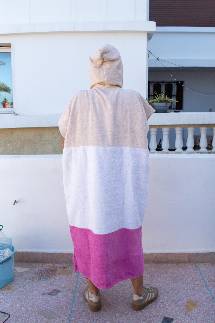 Pray For Waves Friendly Poncho Mango Tango