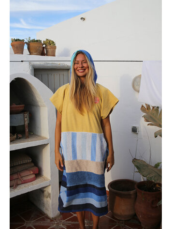 Pray For Waves Friendly Poncho Baby Blue