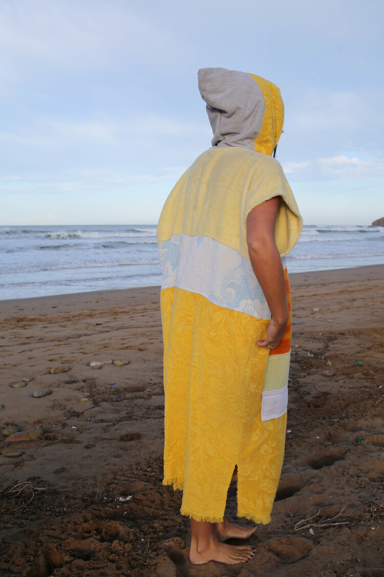 Pray For Waves Friendly Poncho Sunshine