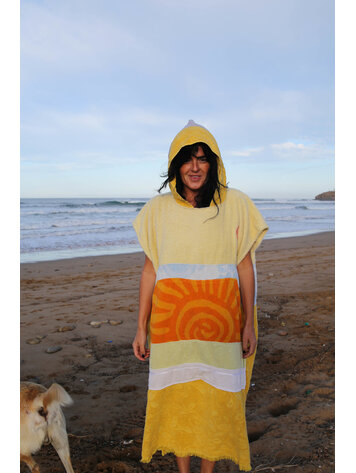 Pray For Waves Friendly Poncho Sunshine