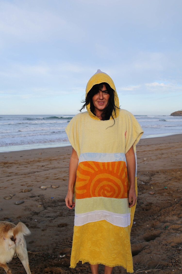 Pray For Waves Friendly Poncho Sunshine