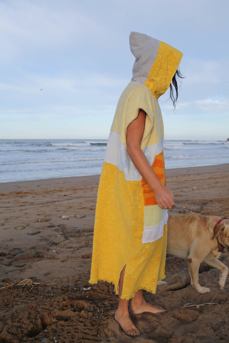 Pray For Waves Friendly Poncho Sunshine