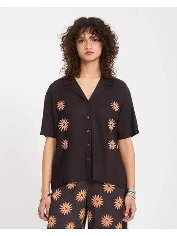 Volcom Midnite Ramble Top Vintage Black