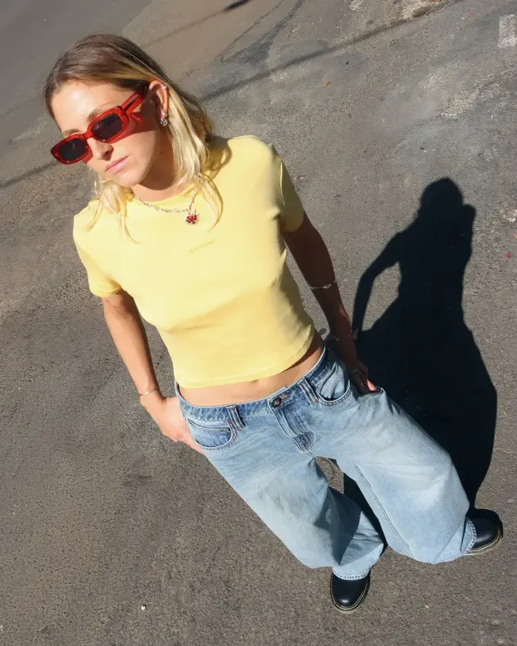 Volcom Volcomstone Tight Crop Sunburst