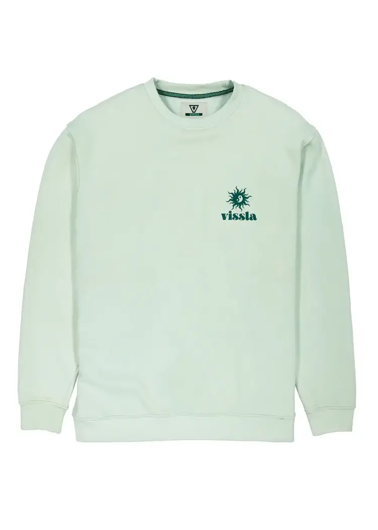 Vissla Bright Ideas Eco Fleece Crewneck Agave