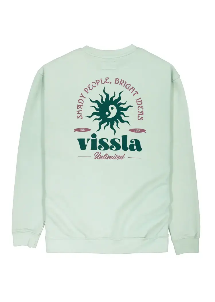 Vissla Bright Ideas Eco Fleece Crewneck Agave