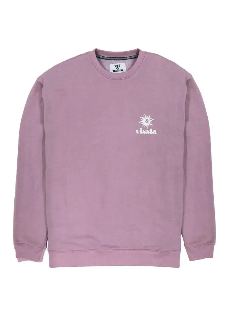 Vissla Bright Ideas Eco Fleece Crewneck Rose