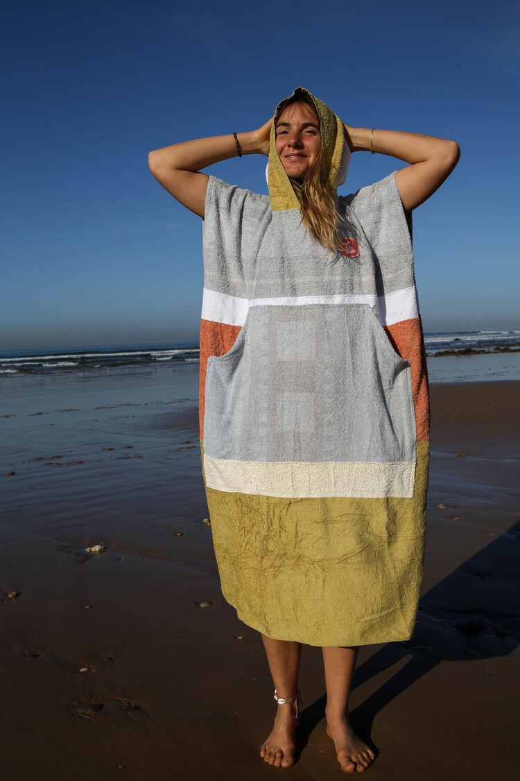 Pray For Waves Friendly Poncho Tiki Breeze