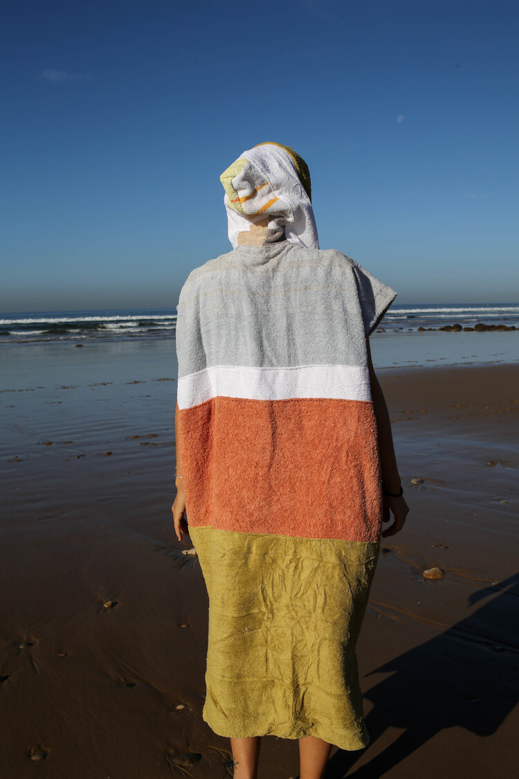 Pray For Waves Friendly Poncho Tiki Breeze