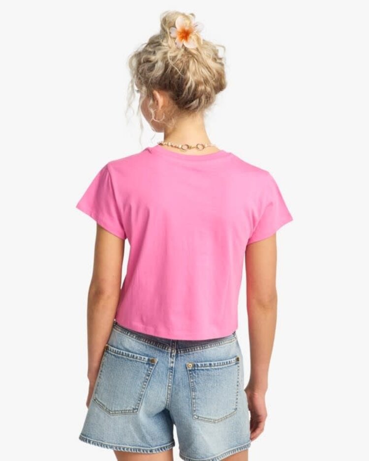Billabong Holiday Soon Crop Tee - Guava