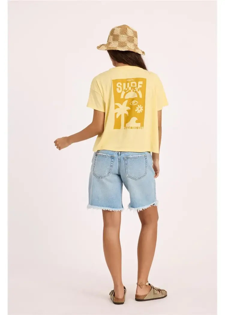 Sisstrevolution Daybreak Crop Tee Seeing citron