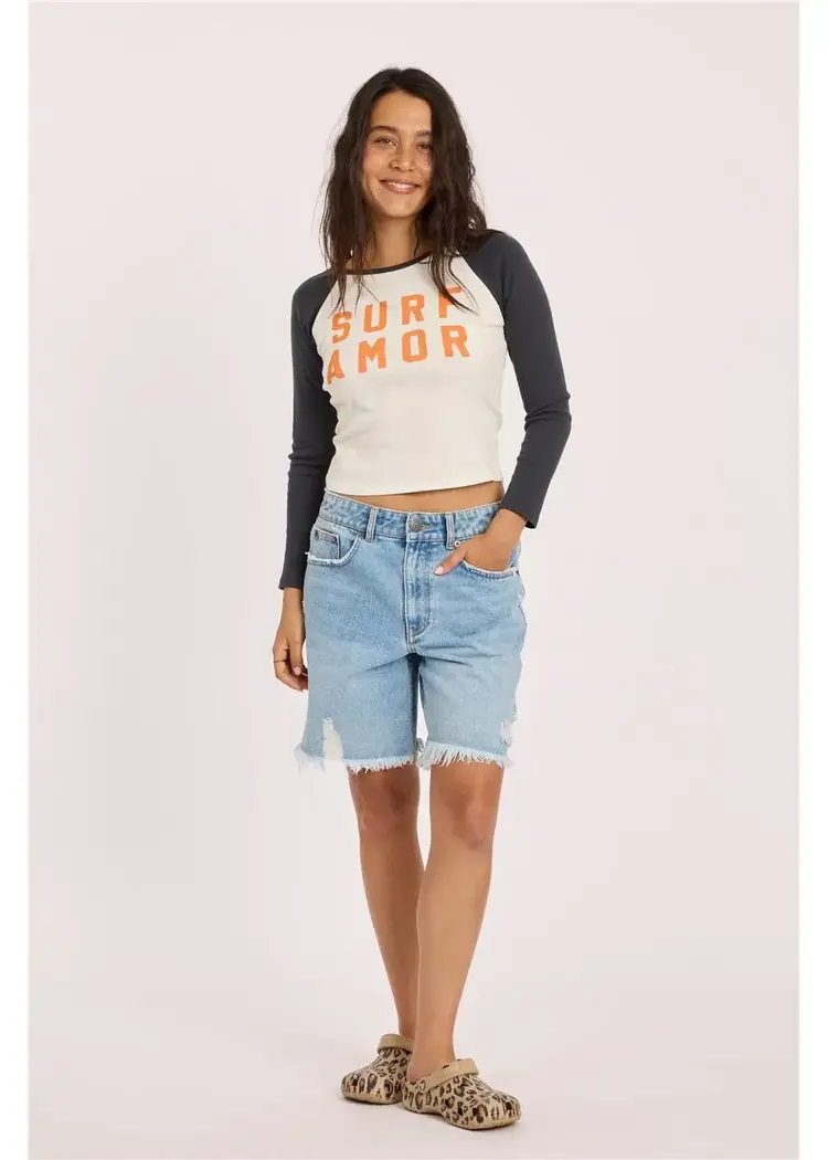 Sisstr Sunset Ls Raglan Tee Vintage black
