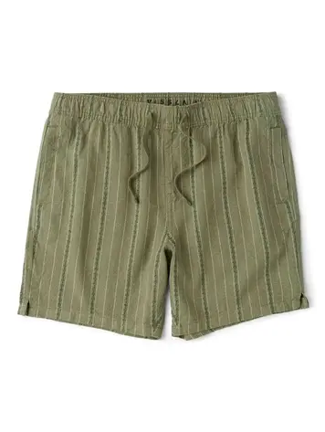 Vissla Grad Stripe 17" Elastic Linen Walkshort Sage