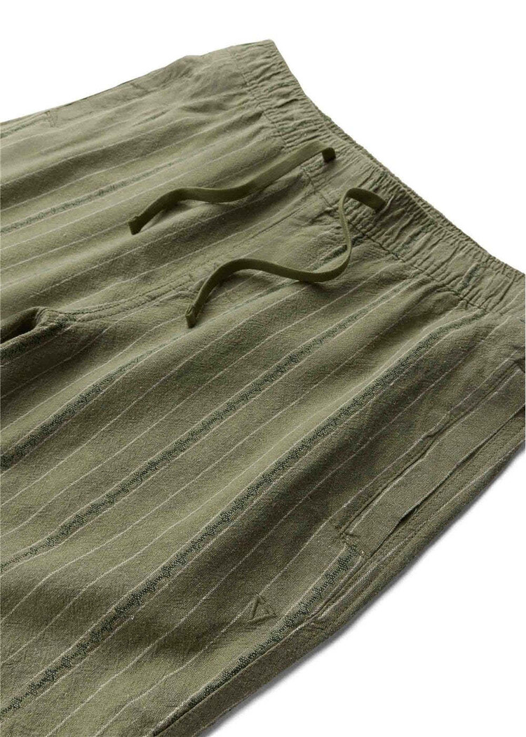 Vissla Grad Stripe 17" Elastic Linen Walkshort Sage