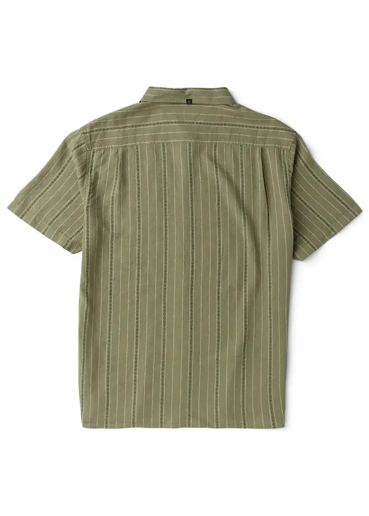 Vissla Linen Pin Ss Shirt Sage