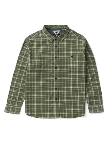 Vissla Rails Cord Printed Eco Ls Shirt Sage