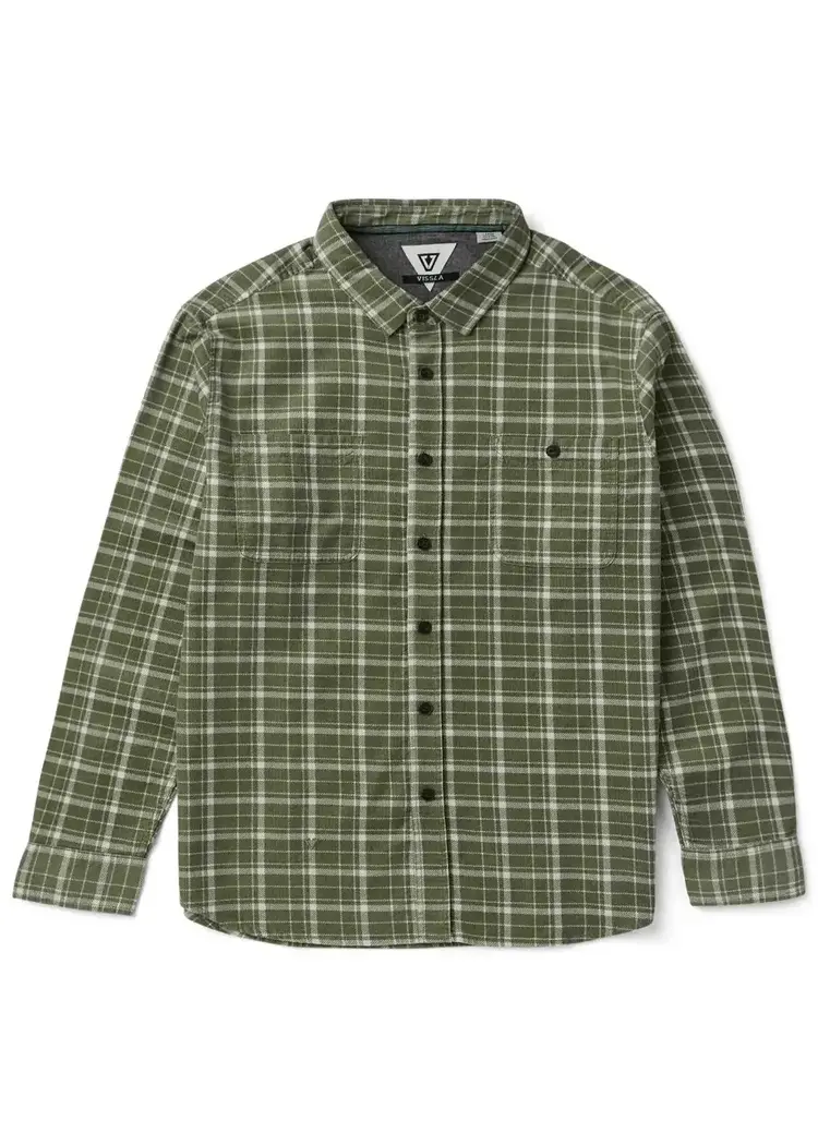 Vissla Rails Cord Printed Eco Ls Shirt Sage