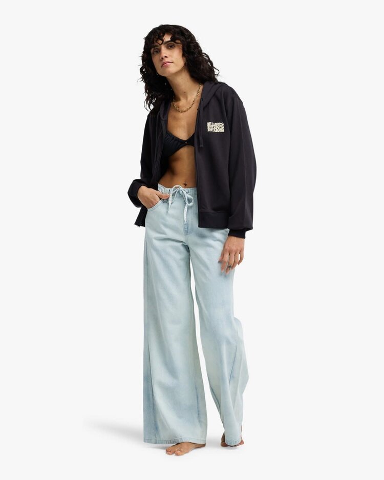 Billabong Zip Family Hood Black Pebble