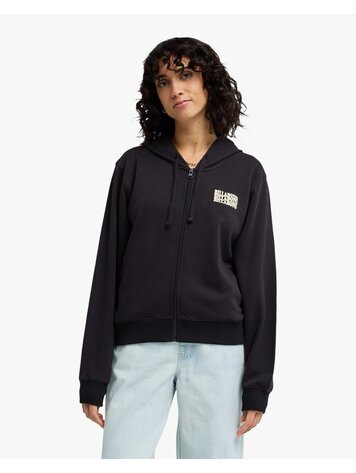 Billabong Zip Family Hood Black Pebble