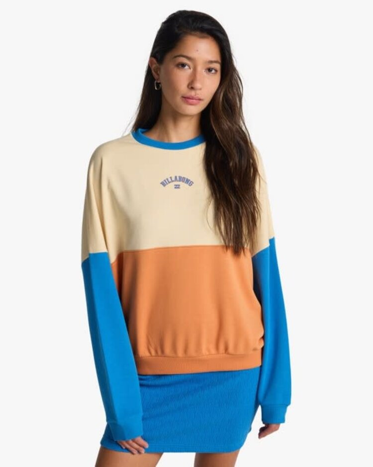 Billabong Jump Around Block Sweater - Tangerine
