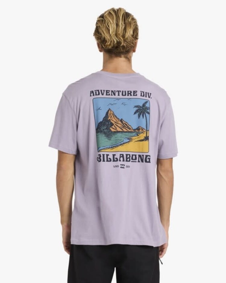 Billabong Post Cards Tee Purple Ash