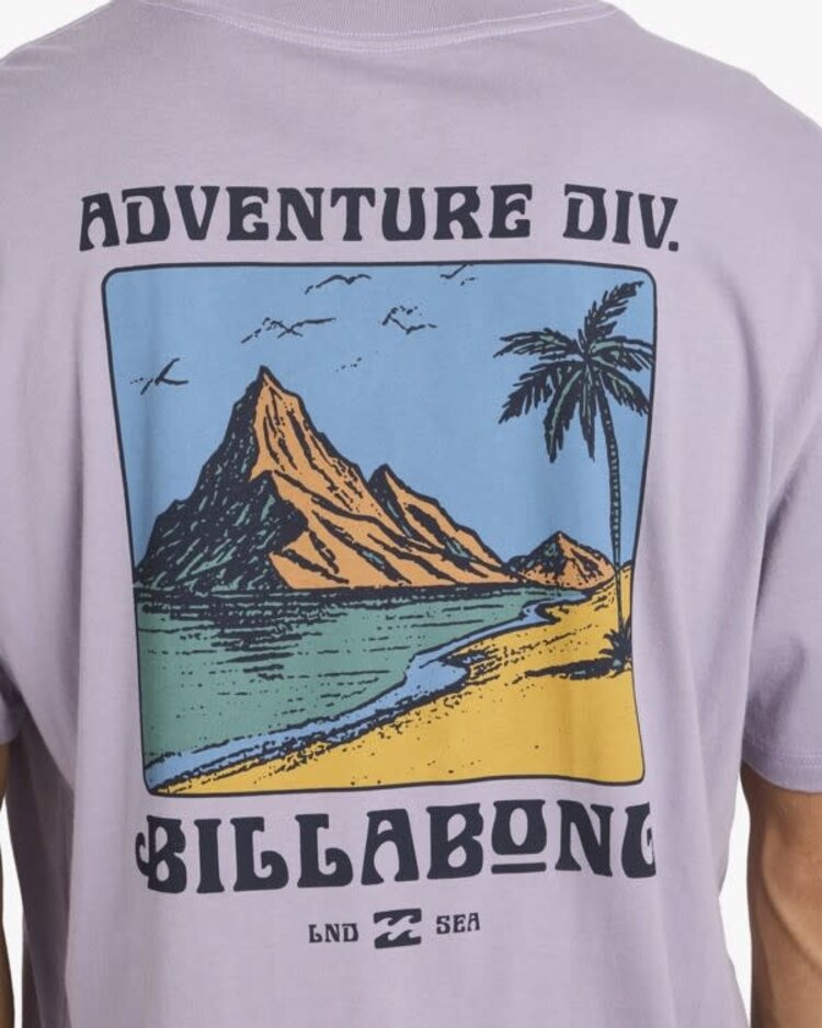 Billabong Post Cards Tee Purple Ash
