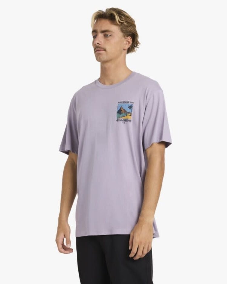Billabong Post Cards Tee Purple Ash