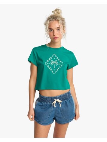 Billabong Eezy Waist Denim Short Blue Mist