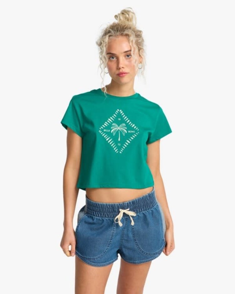 Billabong Eezy Waist Denim Short Blue Mist