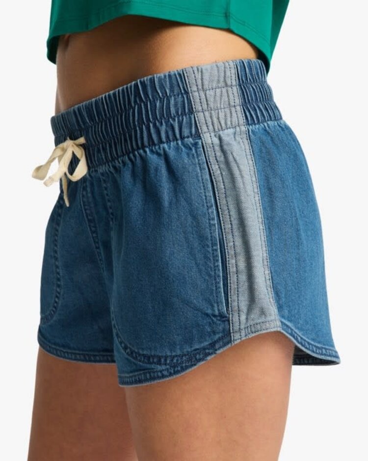 Billabong Eezy Waist Denim Short Blue Mist