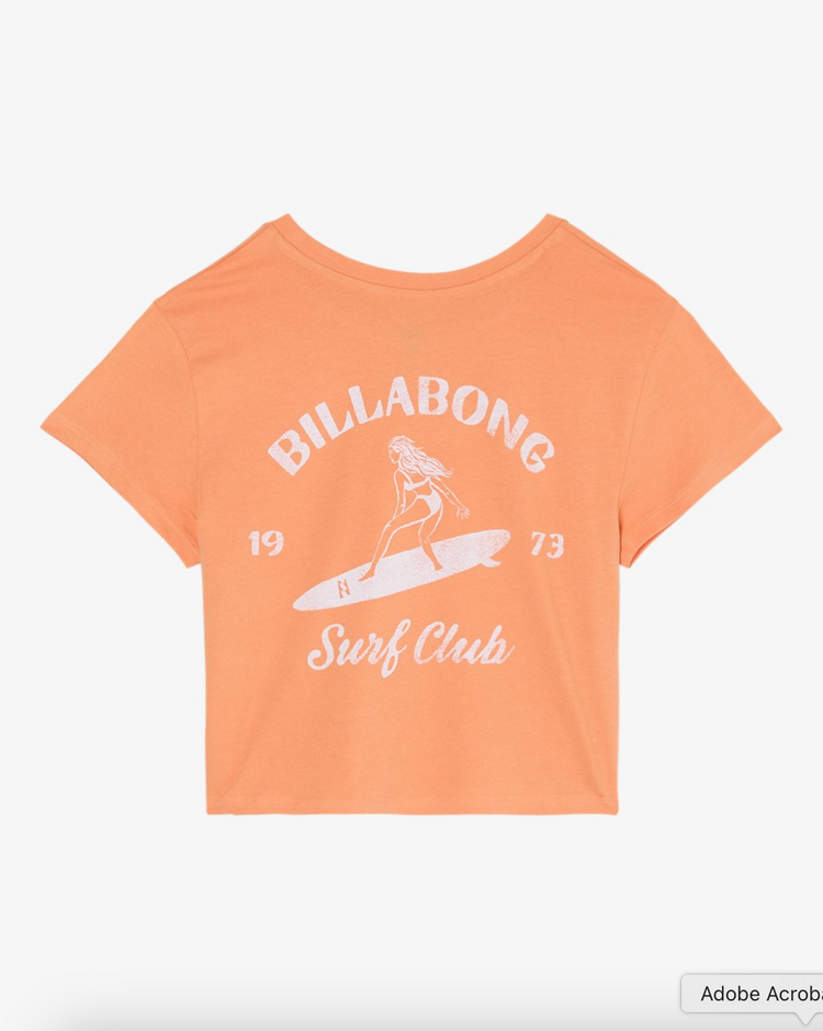 Billabong Surf The Waves Tee Tangerine