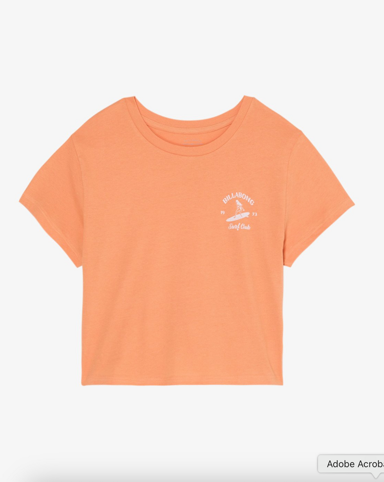 Billabong Surf The Waves Tee Tangerine
