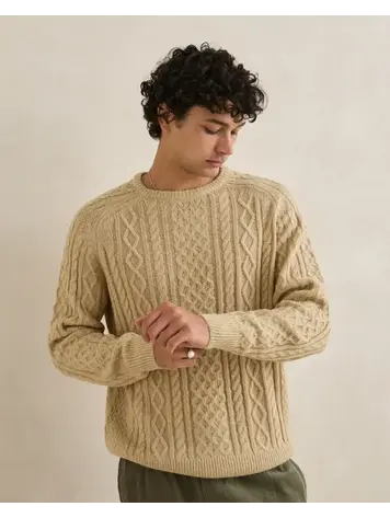 Mohair Fishermans Knit Sand