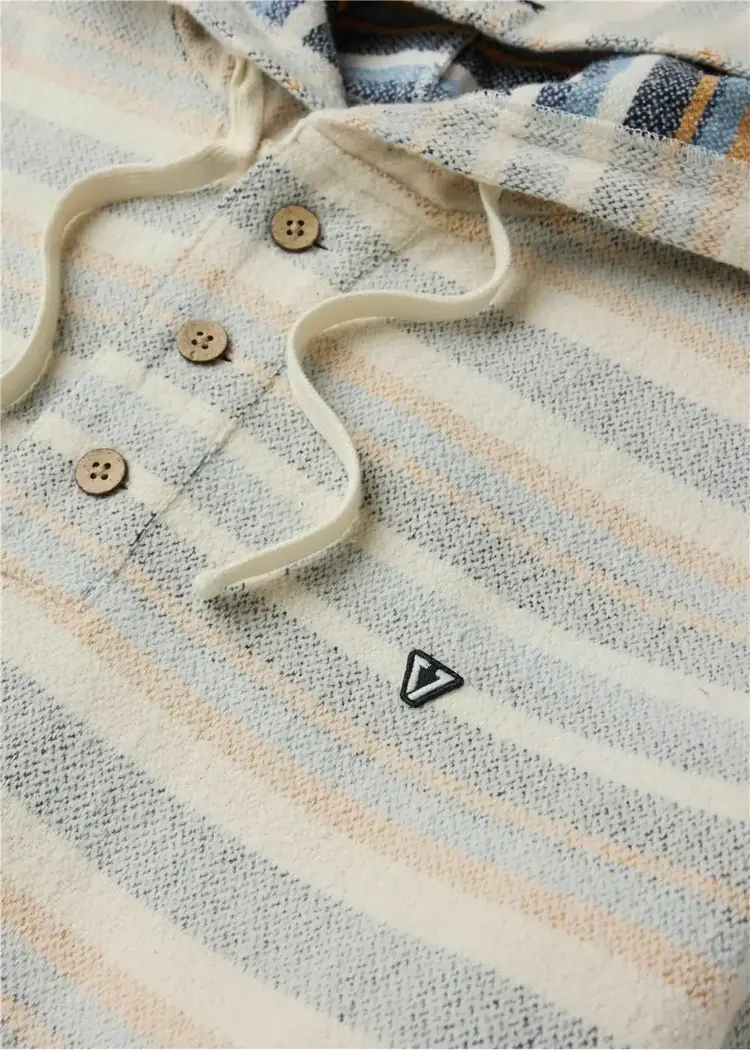 Vissla Descanso Heavy Flannel Popover Bone