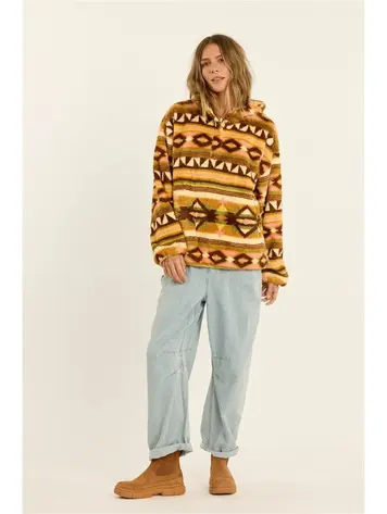 Sisstrevolution Coastal Cruisin Fuzzy Hoodie Multi