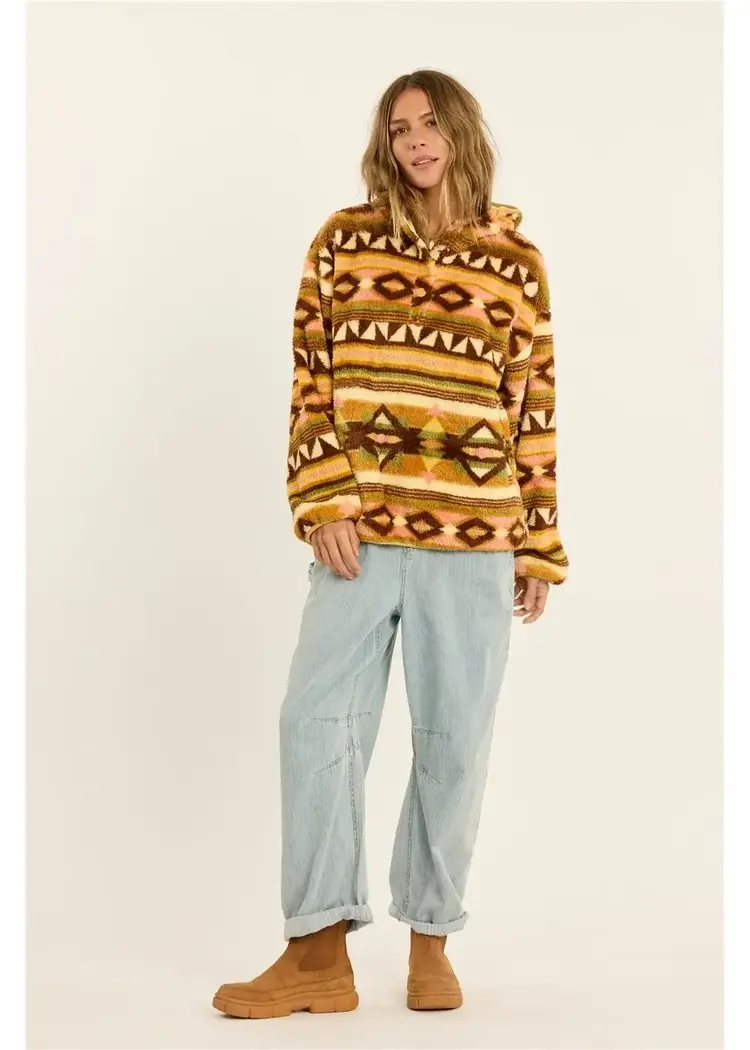 Sisstrevolution Coastal Cruisin Fuzzy Hoodie Multi